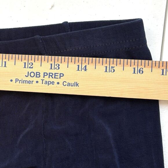 PICADILLY Y2K Maxi Skirt Blue Stretch Acetate Side Slit Elastic Waist - Picture 5 of 9